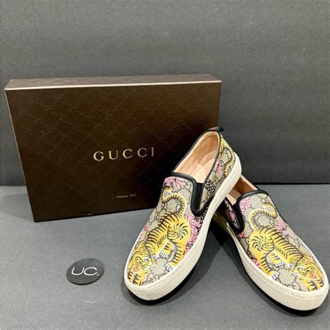 gucci dublin bengal gg supreme slip-on sneaker|Gucci bengal tiger goat.